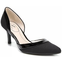 LifeStride Women D&#39;orsay Pump Heels Saldana Size US 7.5M Black Micron Patent - £28.13 GBP