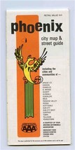 AAA Phoenix Arizona City Map and Street Guide 1986 - £11.07 GBP