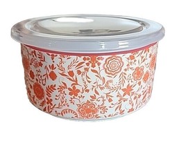 Pioneer Woman ~ Stoneware ~ Food Storage Container w/Lid ~ BRILLIANT BLOOMS - £17.73 GBP