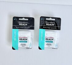 TWO Reach Cleanburst Spearmint Waxed Floss 55 Yards 2 Packs NEW - $556.66 MXN