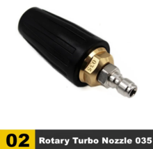 1/4&quot; Car Pressure Washer Accessory Turbo Nozzles Sprayer Rotray Pivoting... - $17.99+