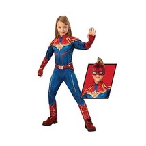 Rubie&#39;s Official Captain Marvel Hero Suit, Childs Costume Deluxe, Medium... - £44.47 GBP