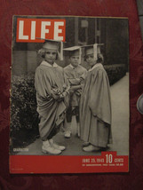 LIFE magazine June 25 1945 Graduations Missouri Sarongs Dwight Eisenhower - £9.34 GBP