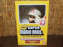 Rare Super Mario Bros Desktop Sofbi Series Figure Fire Flower Mario Bandai New - $379.00