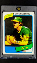 1980 Topps #438 Dave Revering Oakland A&#39;s Athletics Vintage Baseball Card - £1.55 GBP