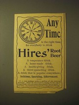 1893 Hires&#39; Root Beer Ad - Any time is the right time for everybody to drink  - £14.72 GBP
