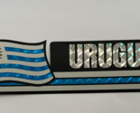 Uruguay Flag Reflective Sticker, Coated Finish, Side-Kick Decal 12x2/12 - $2.99
