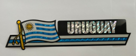 Uruguay Flag Reflective Sticker, Coated Finish, Side-Kick Decal 12x2/12 - £2.33 GBP