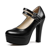Women&#39;s Shoes Fashion Office Lady Ankle Strap New Dress Shoes Ladies Round Toe P - £59.81 GBP