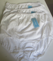 3 Dixie Belle by Velrose Cotton Briefs 100% Cotton White Size 9 - $25.24