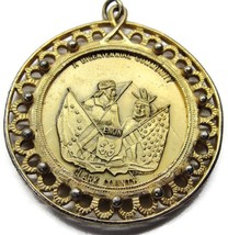 Bicentennial Commemorative SPIRIT OF &#39;76 Heavy Bronze Coin Pendant Clark County - £27.25 GBP