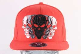 TOP LEVEL Cap / Hat SKULLS |n Front-raised Skull Embroidery Snapback - £9.64 GBP