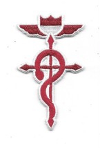 Fullmetal Alchemist Anime Edward&#39;s Coat Flamel Logo Embroidered Patch NEW UNUSED - £6.30 GBP