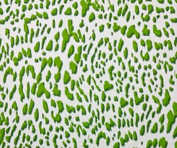 Designer Leopard Spot Lawson Pine Chartreuse Green Furniture Fabric By Yard 54&quot;W - £11.05 GBP