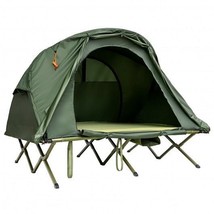 2-Person Outdoor Camping Tent with External Cover-Green - Color: Green - $362.61