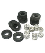 5pr TRADESHIP 1/24 1/32 Slot Car 5/40 ALUMINUM WHEEL +DIAMOND TREAD AL-5... - $378.00 MXN