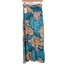 Fashion Wear Maxi Skirt M L Womens New Green Red Yellow Paisley Leopard ... - £11.60 GBP