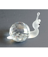 Swarovski Silver Crystal Snail Figurine in Original Box # 7648 NR 30 - £35.05 GBP