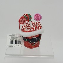 Candy Cane Lane Lollipops in Hat Sweets Themed Christmas Ornament Decorative - £7.77 GBP