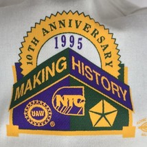 Chrysler UAW NTC 1995 White 10th Anniversary Making History Hat Baseball... - £9.97 GBP