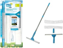 Telescopic Window Cleaner Kit Equipment Extendable Pole Soft Window Cleaner - £15.76 GBP