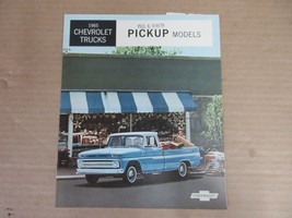 Vintage 1965 Chevrolet Trucks Pickup Models Sales Advertisement Brochure  C6 - £43.93 GBP