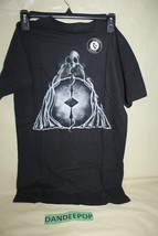 Loot Crate Exclusive Harry Potter Black Deathly Hallows T Shirt Size S - $19.79