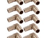 SharkBite 1/2 Inch Crimp 90 Degree Elbow, Pack of 10, Brass Plumbing Fit... - $25.70