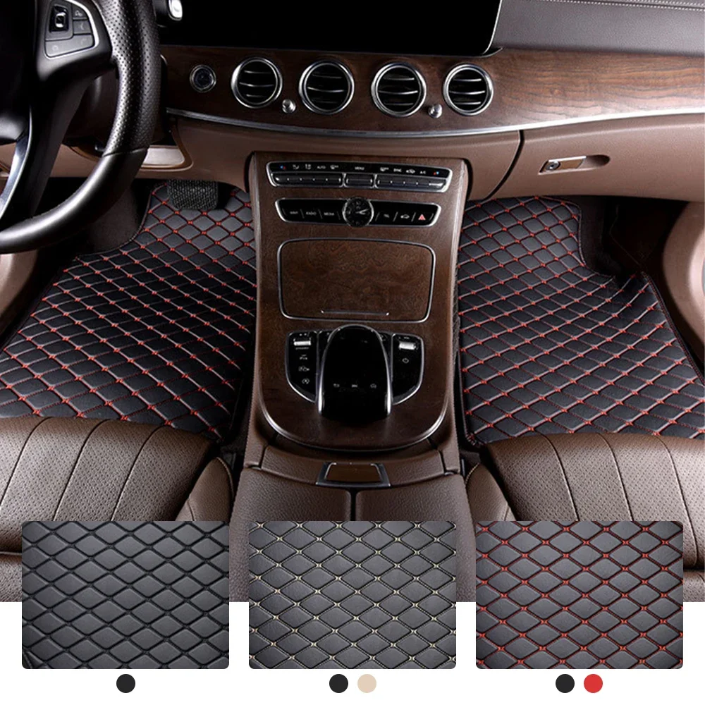 All Weather Pu Leather Floor Mats for Car SUV &amp; Truck 5 Pack/Set  Front ... - £26.93 GBP