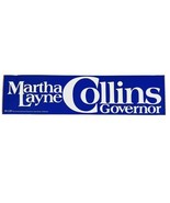 Vtg 1980&#39;s Martha L Collins for Kentucky Governor Campaign Bumper Sticke... - $12.99 CAD