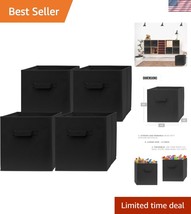 13x13 Fabric Storage Bins - Pack of 4 - Durable, Foldable, Stylish Organ... - $86.99
