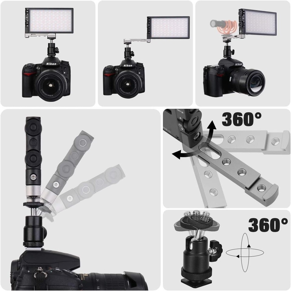 Professional G1s RGB Video Light - Strong 210min Battery & Color Temp 2500-8500K Item image 8
