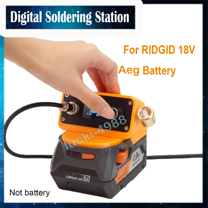 Cordless Soldering For RIID 18V Battery Electric Digital Soldering Station For D - £133.26 GBP