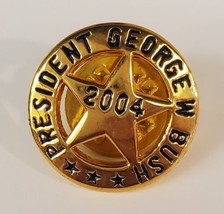 President George W Bush 2004 Goldtone Presidential Seal Lapel Hat Pin - £15.44 GBP