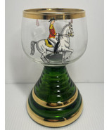 Vintage Roemer musical Wine Glass Green Beehive Stem Music Box Austria E... - £25.84 GBP