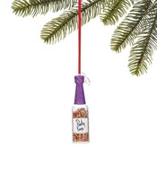 Holiday Lane Merry And Brightest &quot;Party Time&quot; Wine Bottle Ornament - £14.83 GBP