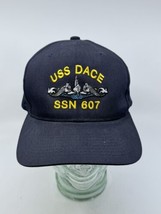 VINTAGE USS Dace SSN 607 Snapback Hat Cap US Navy Yupoong Submarine Dolp... - $24.74
