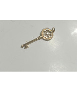 New Tiffany &amp; Co Diamond 1.5&quot; 18K Gold Blossom Key Pendant 17&quot; Necklace ... - $21,421.76 MXN