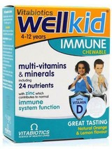Wellkid Immune Chewable Tablets x 30 Natural Orange - £10.18 GBP