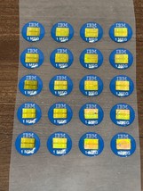 Rare 20 vintage IBM 1 MEG memory chip stick on buttons advertising memor... - $200.00