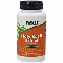 NEW Now Holy Basil Extract  Vegan/Vegetarian Non-GMO 500 mg 90 Veg Capsules - £15.43 GBP