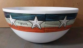 Citrus Grove Melamine Large Serving Chip Bowl America Stars USA 11.5x6.5&#39;&#39; - $16.70