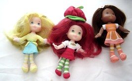 Strawberry Shortcake 6&quot; Plush Soft Dolls Lot Lemon Meringue Orange Bloss... - £39.95 GBP