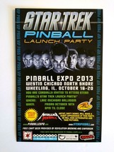 Star Trek Pinball VIP Launch Party Game Promo  Pass Expo 2013 Vintage Promo Art - £31.76 GBP