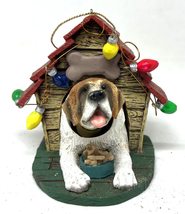 Bobble Head Dog in Doghouse Ornament 3 Inches - £15.98 GBP