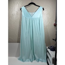 Vintage Vanity Fair Blue Night Gown Slip Silky Chemise USA Made Womens S... - $1,025.32 MXN