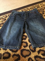 Beverly Hills Boys Blue Jean Shorts Pockets Size 18 - £22.56 GBP