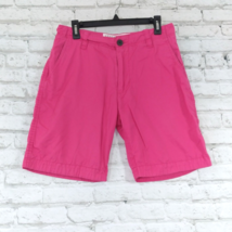Aeropostale Shorts Mens 30 Pink Flat Front Cotton Chino - £15.97 GBP