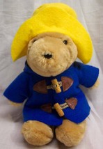 Sears Vintage Paddington Bear In Blue Coat 10&quot; Plush Stuffed Animal Toy - £15.51 GBP
