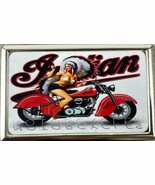 Cigarette Case Motorcycle Pinup Girl for 100&#39;s Cigarettes - $440.90 MXN